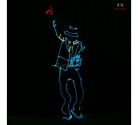 michael jackson costume led programmable for performance